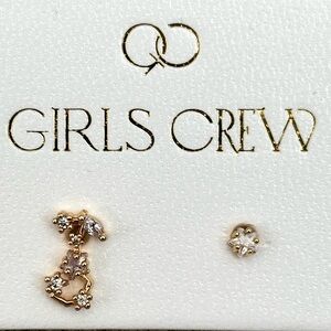 🤩 NEW Macy’s Girls Crew Gold Stud Earrings